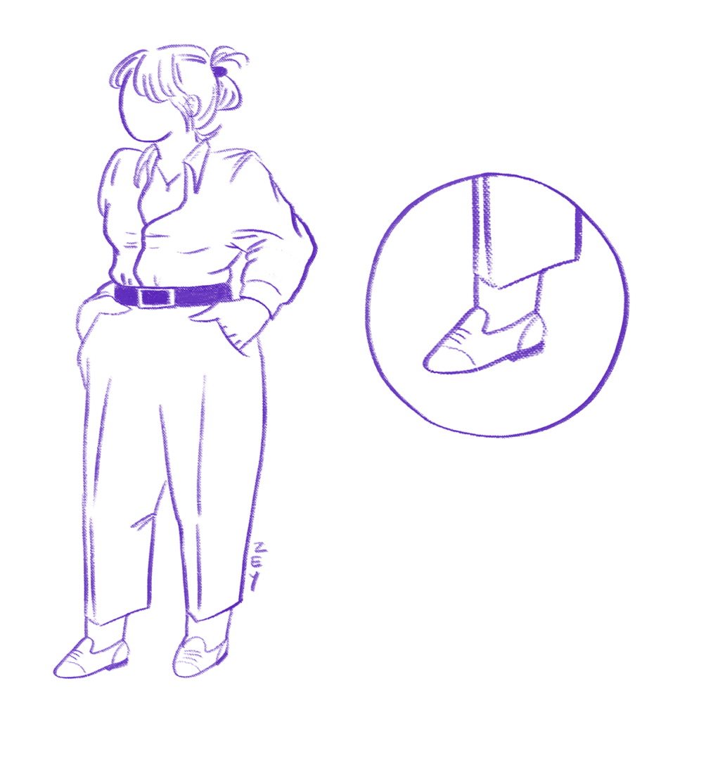 Picking the right shoes for your character design: High Heels and Dress Shoes