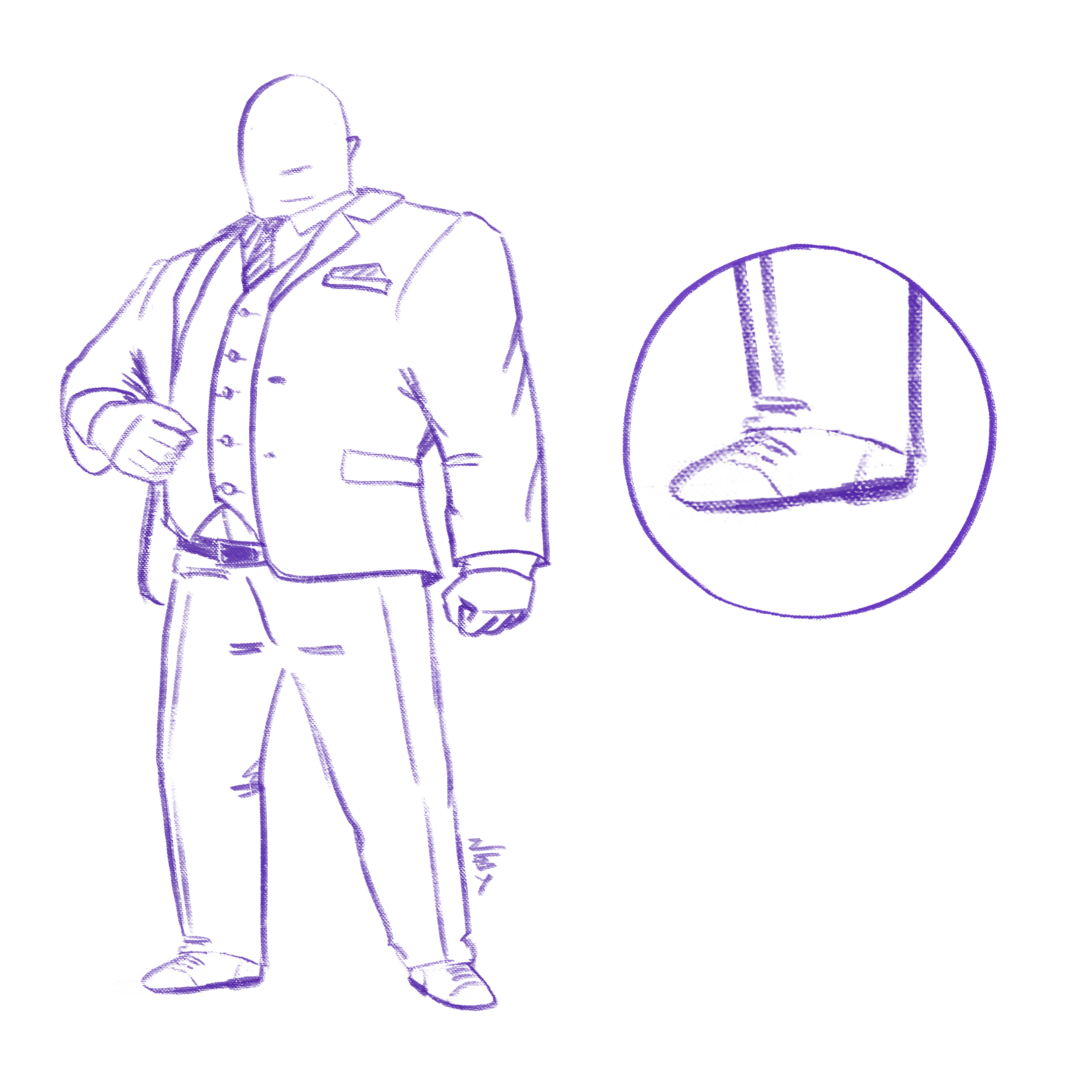 Picking the right shoes for your character design: High Heels and Dress Shoes