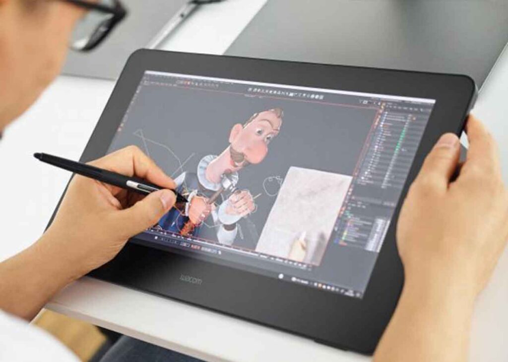 Wacom Cintiq Pro 16 e estudante de arte