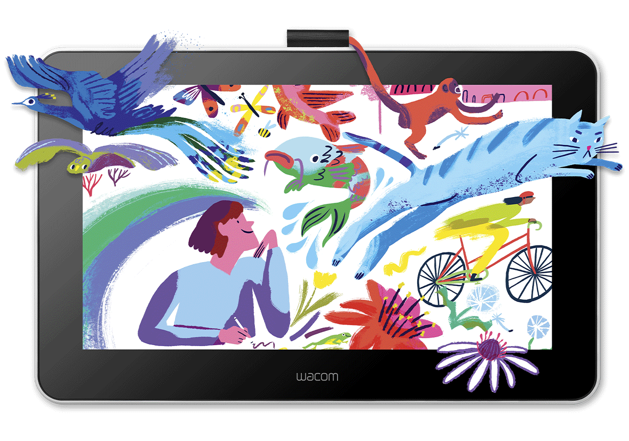 Wacom One pen display artwork